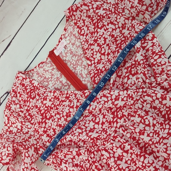 Pink Lily dress, small floral, ruffles, size small - Picture 12 of 15